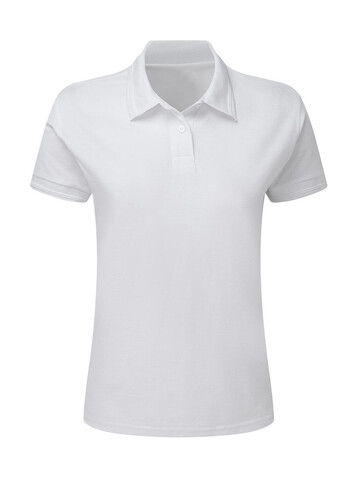 SG Poly Cotton Polo Women, White, XS bedrucken, Art.-Nr. 593520002