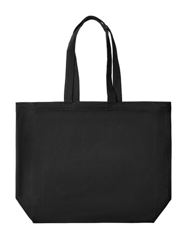 True Blanks Cotton Canvas Large Tote, Off Black, One Size bedrucken, Art.-Nr. 601411020