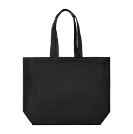 True Blanks Cotton Canvas Large Tote, Off Black, One Size bedrucken, Art.-Nr. 601411020