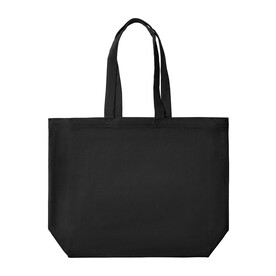 True Blanks Cotton Canvas Large Tote, Off Black, One Size bedrucken, Art.-Nr. 601411020