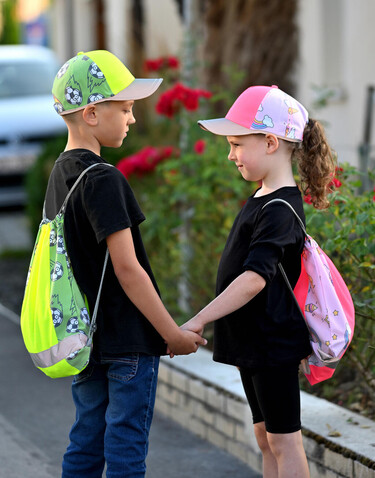 Korntex Childrens Gym Bag Action Line, Soccer Yellow, 30 x 40cm bedrucken, Art.-Nr. 602138090