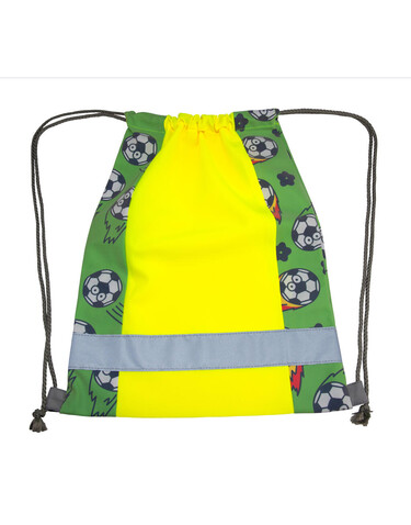 Korntex Childrens Gym Bag Action Line, Soccer Yellow, 30 x 40cm bedrucken, Art.-Nr. 602138090