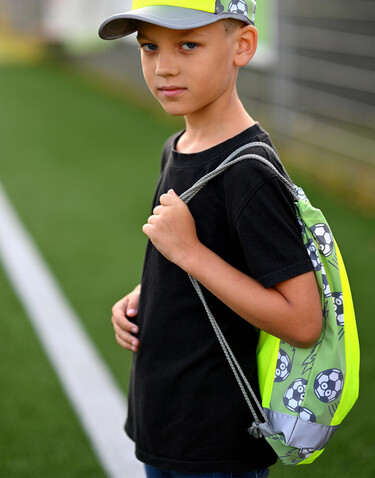 Korntex Childrens Gym Bag Action Line, Soccer Yellow, 30 x 40cm bedrucken, Art.-Nr. 602138090