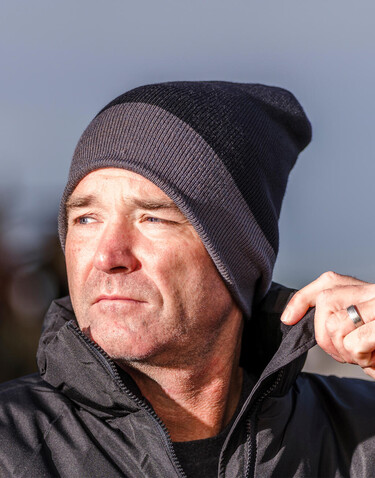 Result Recycled Black Compass Beanie, Black/Grey, One Size bedrucken, Art.-Nr. 602331510