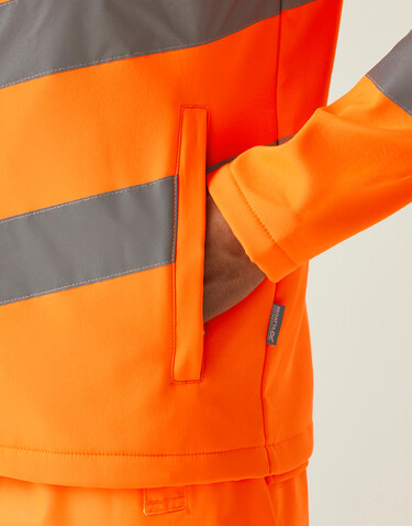 Regatta Pro Hi-Vis Ablaze Softshell, Orange, S bedrucken, Art.-Nr. 606174121