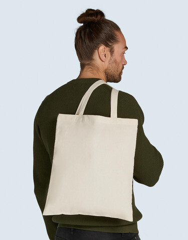 SG ACCESSORIES - BAGS Popular Organic Cotton Shopper LH, Snowwhite, One Size bedrucken, Art.-Nr. 606570000