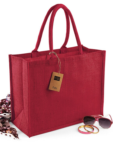 Westford Mill Classic Jute Shopper, Natural, One Size bedrucken, Art.-Nr. 607280080