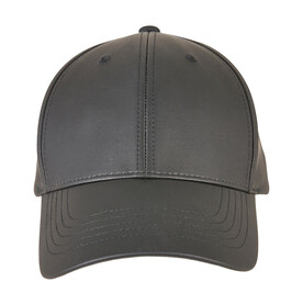 Flexfit Synthetic Leather Alpha Shape Dad Cap, Black, One Size bedrucken, Art.-Nr. 607681010