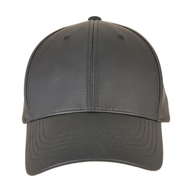 Flexfit Synthetic Leather Alpha Shape Dad Cap, Black, One Size bedrucken, Art.-Nr. 607681010