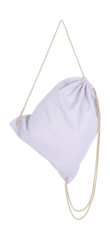 SG ACCESSORIES - BAGS Organic Cotton Drawstring Backpack, Snowwhite, One Size bedrucken, Art.-Nr. 608570000