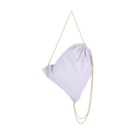 SG ACCESSORIES - BAGS Organic Cotton Drawstring Backpack, Snowwhite, One Size bedrucken, Art.-Nr. 608570000