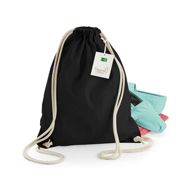 Westford Mill EarthAware™ Organic Gymsac, Natural, One Size bedrucken, Art.-Nr. 609280080