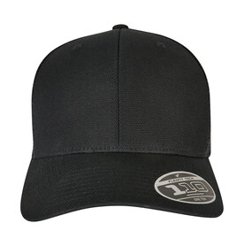 Flexfit 110 Structured Canvas Trucker, Black, One Size bedrucken, Art.-Nr. 610681010