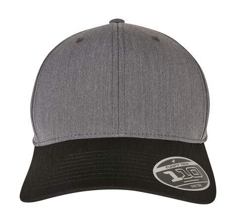Flexfit 110 Melange Mix Cap, Dark Grey/Black, One Size bedrucken, Art.-Nr. 611681780
