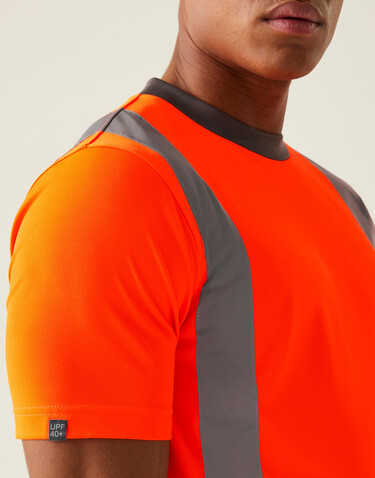 Regatta Pro Hi-Vis T-Shirt, Yellow, M bedrucken, Art.-Nr. 612176012