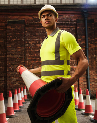 Regatta Pro Hi-Vis Polo, Yellow, 2XL bedrucken, Art.-Nr. 613176015