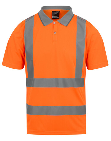 Regatta Pro Hi-Vis Polo, Orange, 2XL bedrucken, Art.-Nr. 613174125