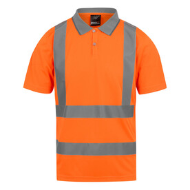 Regatta Pro Hi-Vis Polo, Orange, S bedrucken, Art.-Nr. 613174121
