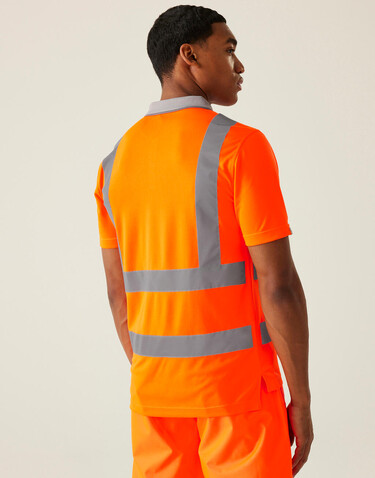 Regatta Pro Hi-Vis Polo, Yellow, 2XL bedrucken, Art.-Nr. 613176015