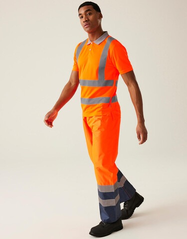 Regatta Pro Hi-Vis Polo, Orange, S bedrucken, Art.-Nr. 613174121