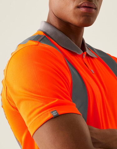 Regatta Pro Hi-Vis Polo, Yellow, M bedrucken, Art.-Nr. 613176012
