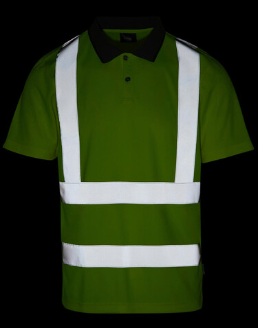 Regatta Pro Hi-Vis Polo, Yellow, 2XL bedrucken, Art.-Nr. 613176015