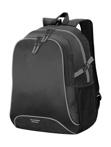 Shugon Osaka Basic Backpack, Black/Light Grey, One Size bedrucken, Art.-Nr. 613381510