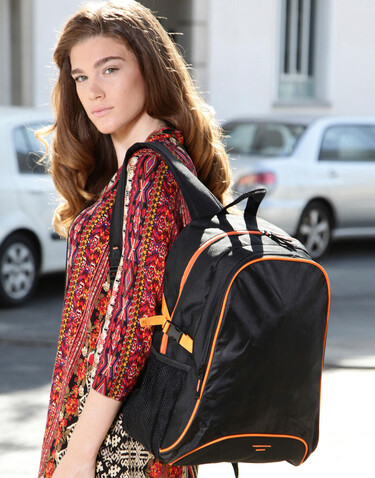 Shugon Osaka Basic Backpack, Black/Yellow, One Size bedrucken, Art.-Nr. 613381690