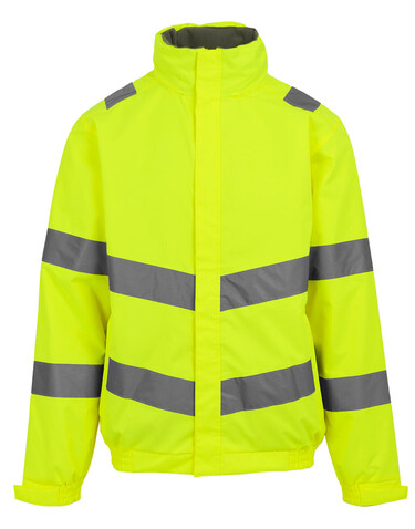 Regatta Pro Hi-Vis Dover Jacket, Yellow, L bedrucken, Art.-Nr. 614176013