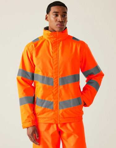 Regatta Pro Hi-Vis Dover Jacket, Yellow, XL bedrucken, Art.-Nr. 614176014