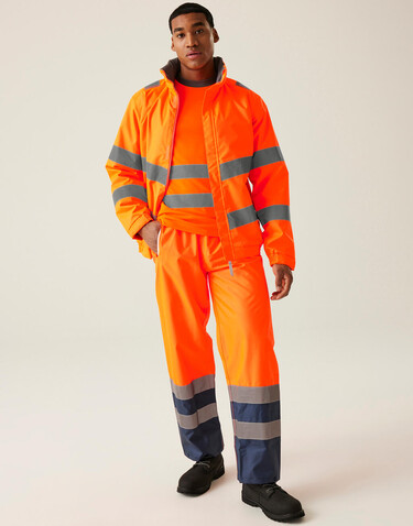 Regatta Pro Hi-Vis Dover Jacket, Yellow, 4XL bedrucken, Art.-Nr. 614176017
