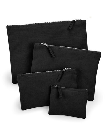 Westford Mill Canvas Accessory Pouch, Black, XS bedrucken, Art.-Nr. 615281012
