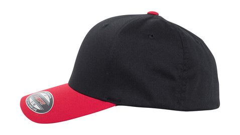 Flexfit Flexfit Wooly Combed 2-Tone, Black/Red, S/M bedrucken, Art.-Nr. 616681541