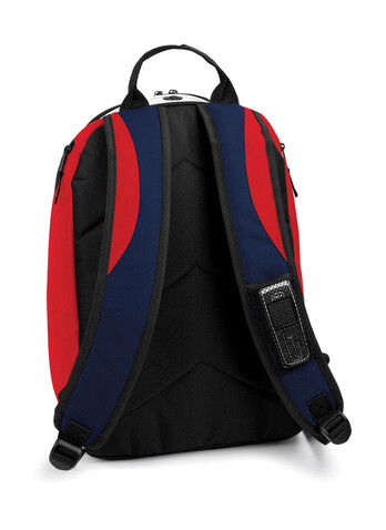 Bag Base Teamwear Backpack, Black/Classic Red/White, One Size bedrucken, Art.-Nr. 617291930