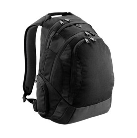 Quadra Vessel™ Laptop Backpack, Black, One Size bedrucken, Art.-Nr. 621301010