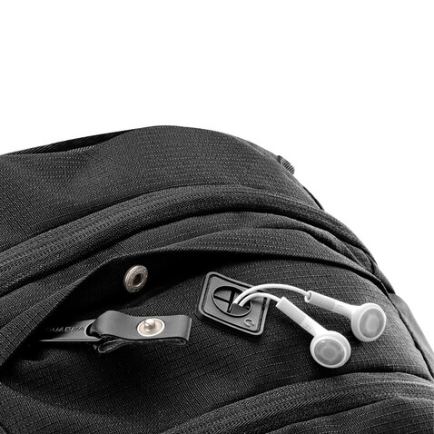 Quadra Vessel™ Laptop Backpack, Black, One Size bedrucken, Art.-Nr. 621301010