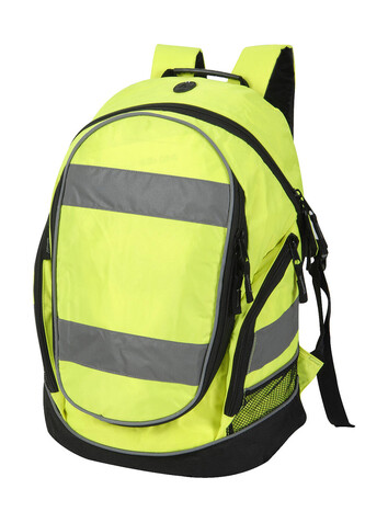 Shugon Hi-Vis Backpack, Hi-Vis Yellow/Black, One Size bedrucken, Art.-Nr. 621386550 Shugon Hi-Vis Backpack, Hi-Vis Yellow/Black, One Size bedrucken, Art.-Nr. 621386550