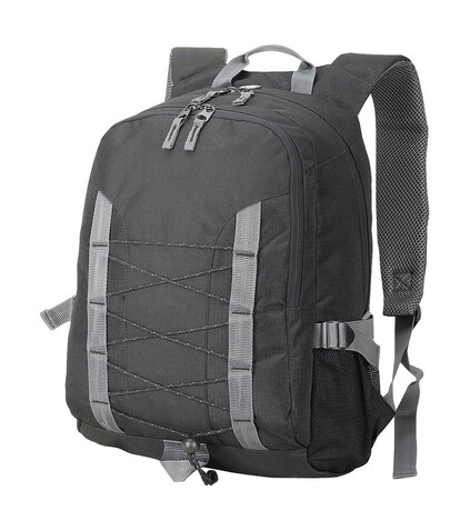 Shugon Miami Backpack, Black/Black/Dark Grey, One Size bedrucken, Art.-Nr. 622381930