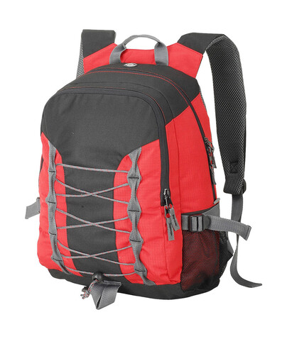 Shugon Miami Backpack, Red/Black/Dark Grey, One Size bedrucken, Art.-Nr. 622384900