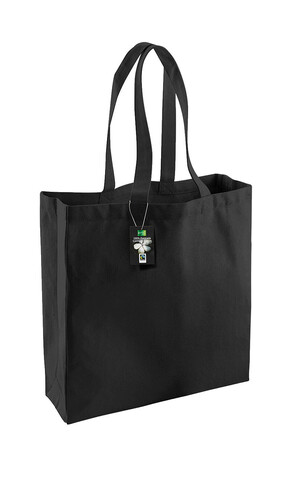 Westford Mill Fairtrade Cotton Classic Shopper, Black, One Size bedrucken, Art.-Nr. 623281010