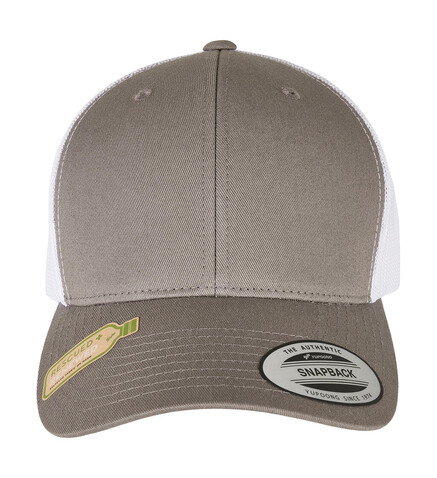 Flexfit Classics Recycled Retro Trucker Cap 2-Tone, Grey/White, One Size bedrucken, Art.-Nr. 623681450 Flexfit Classics Recycled Retro Trucker Cap 2-Tone, Grey/White, One Size bedrucken, Art.-Nr. 623681450