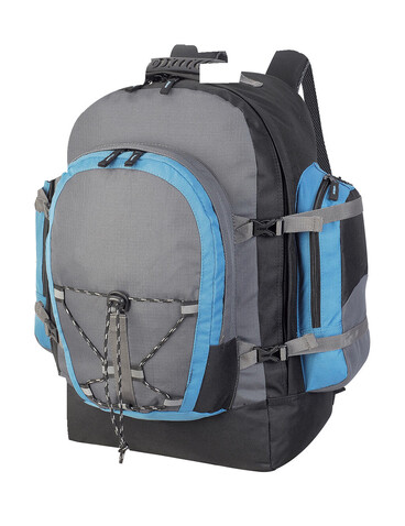 Shugon Monte Rosa Classic Travel Rucksack, Dark Grey/Black/Petrol, One Size bedrucken, Art.-Nr. 624381940