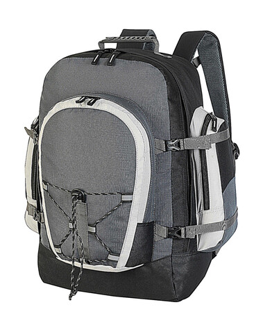 Shugon Monte Rosa Classic Travel Rucksack, Dark Gr/Black/Light Grey, One Size bedrucken, Art.-Nr. 624381980