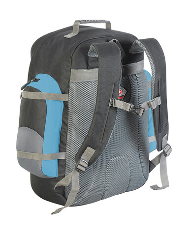 Shugon Monte Rosa Classic Travel Rucksack, Dark Grey/Black/Petrol, One Size bedrucken, Art.-Nr. 624381940