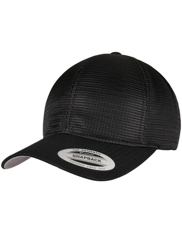 Flexfit 360° Omnimesh Cap, Black, One Size bedrucken, Art.-Nr. 625681010