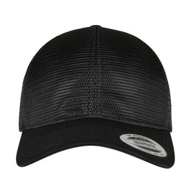 Flexfit 360° Omnimesh Cap, Black, One Size bedrucken, Art.-Nr. 625681010