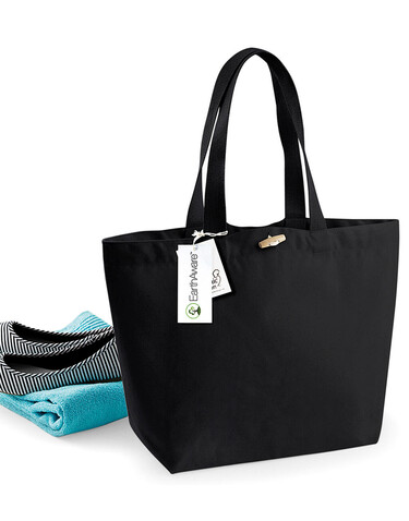 Westford Mill EarthAware™ Organic Marina Tote, French Navy, One Size bedrucken, Art.-Nr. 626282010