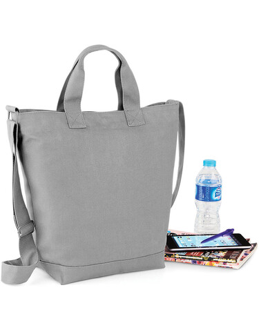 Bag Base Canvas Day Bag, Black, One Size bedrucken, Art.-Nr. 626291010