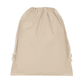 SG ACCESSORIES - BAGS Cotton Stuff Bag, Natural, 2XS (10x14) bedrucken, Art.-Nr. 626570080