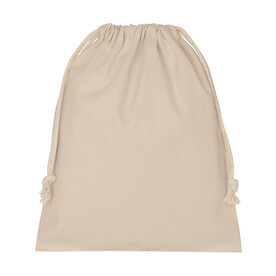 SG ACCESSORIES - BAGS Cotton Stuff Bag, Natural, 2XS (10x14) bedrucken, Art.-Nr. 626570080
